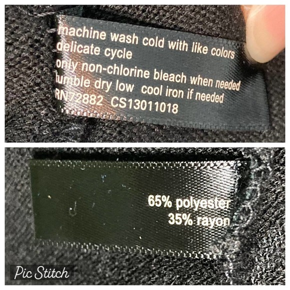 Fashion Bug Colorblock Knit Surplice Style Sweater Dress Plus Size 1X Black Blue - Picture 9 of 12